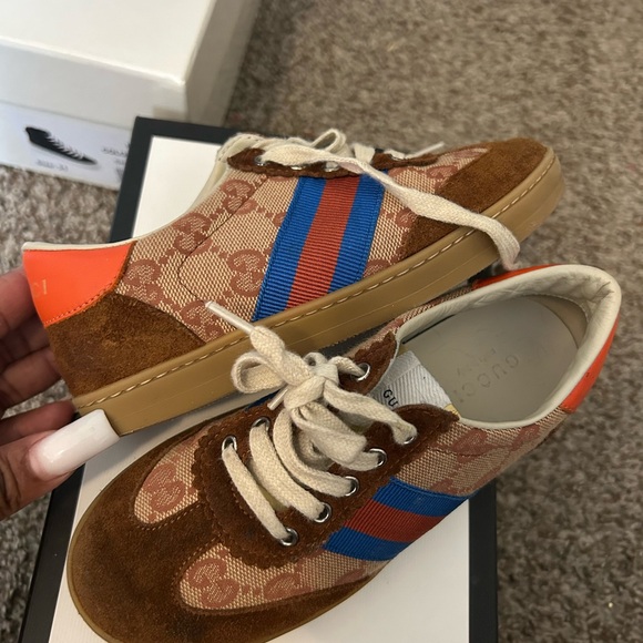 Gucci Kids Sneakers Brown and Blue - Picture 4 of 4